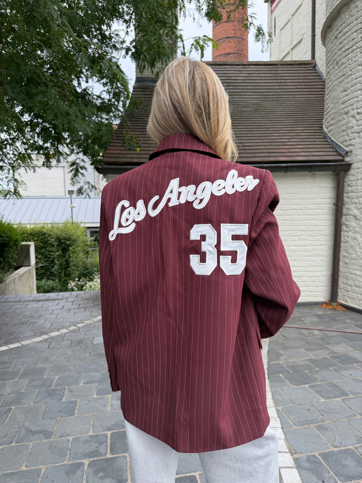 The Varsity 35 Blazer Bordeaux