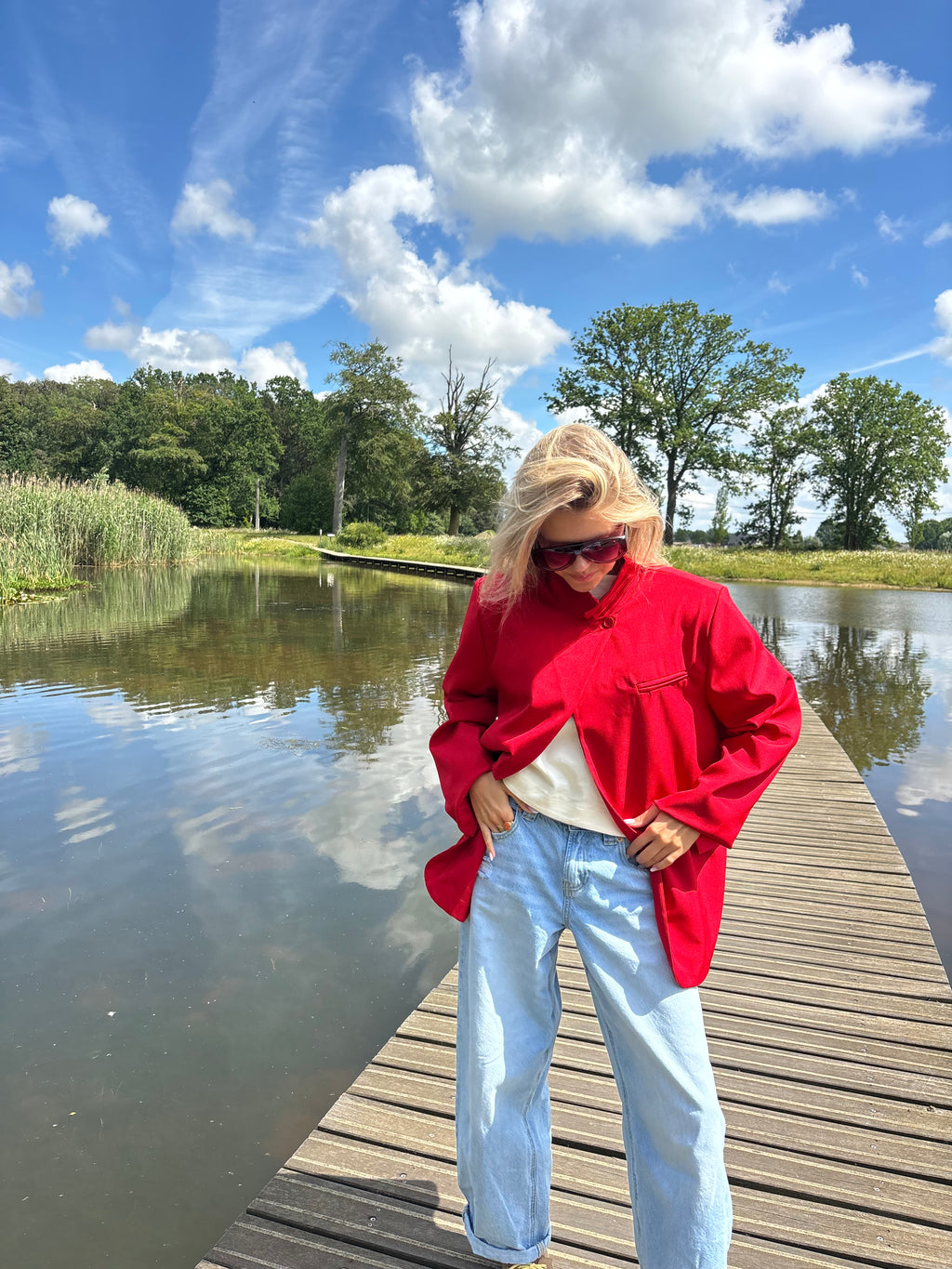 Amélie Blazer Red