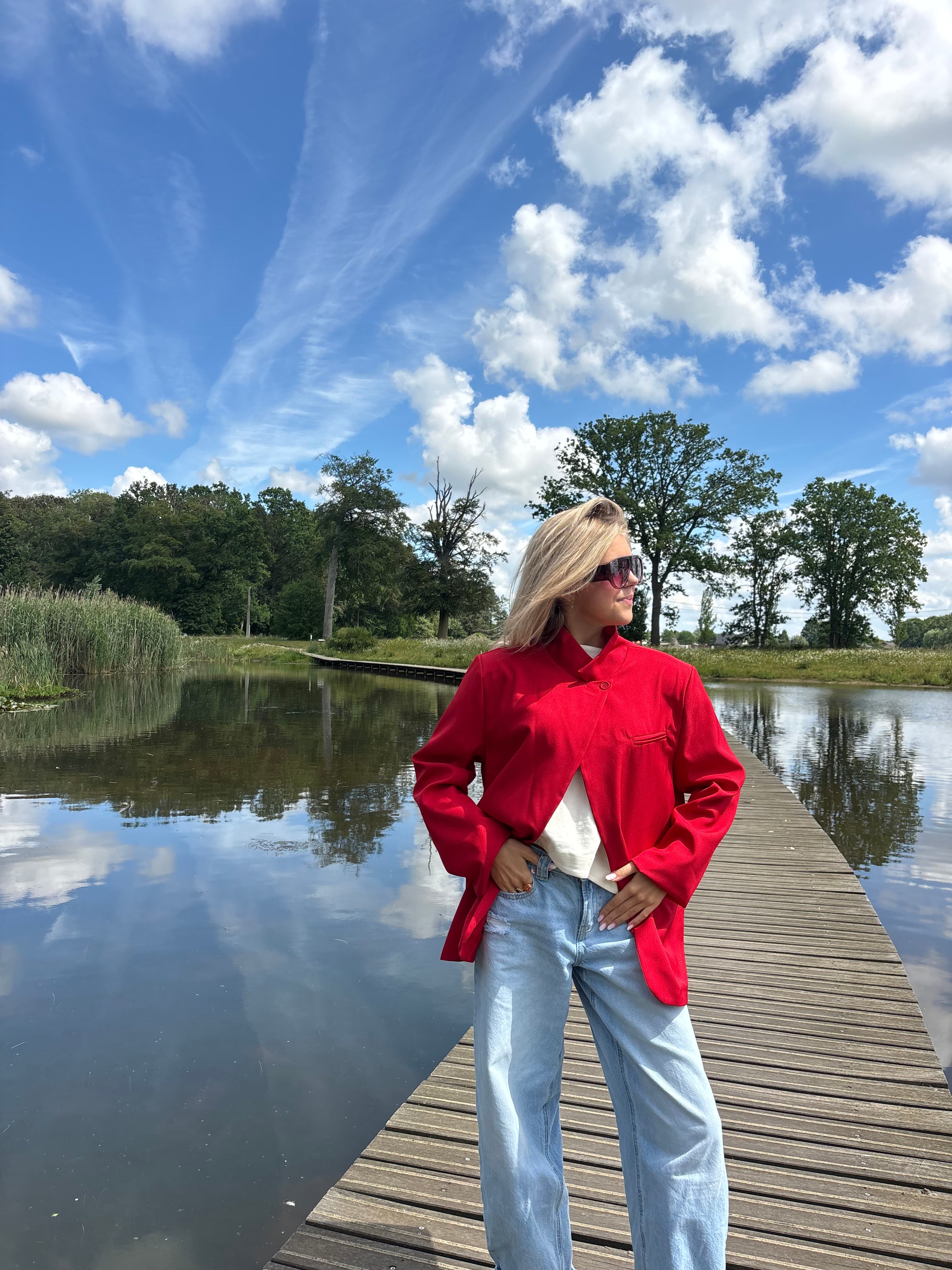 Amélie Blazer Red
